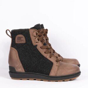 Sorel Evie II NW Lace Boot Tobacco Lether Felt